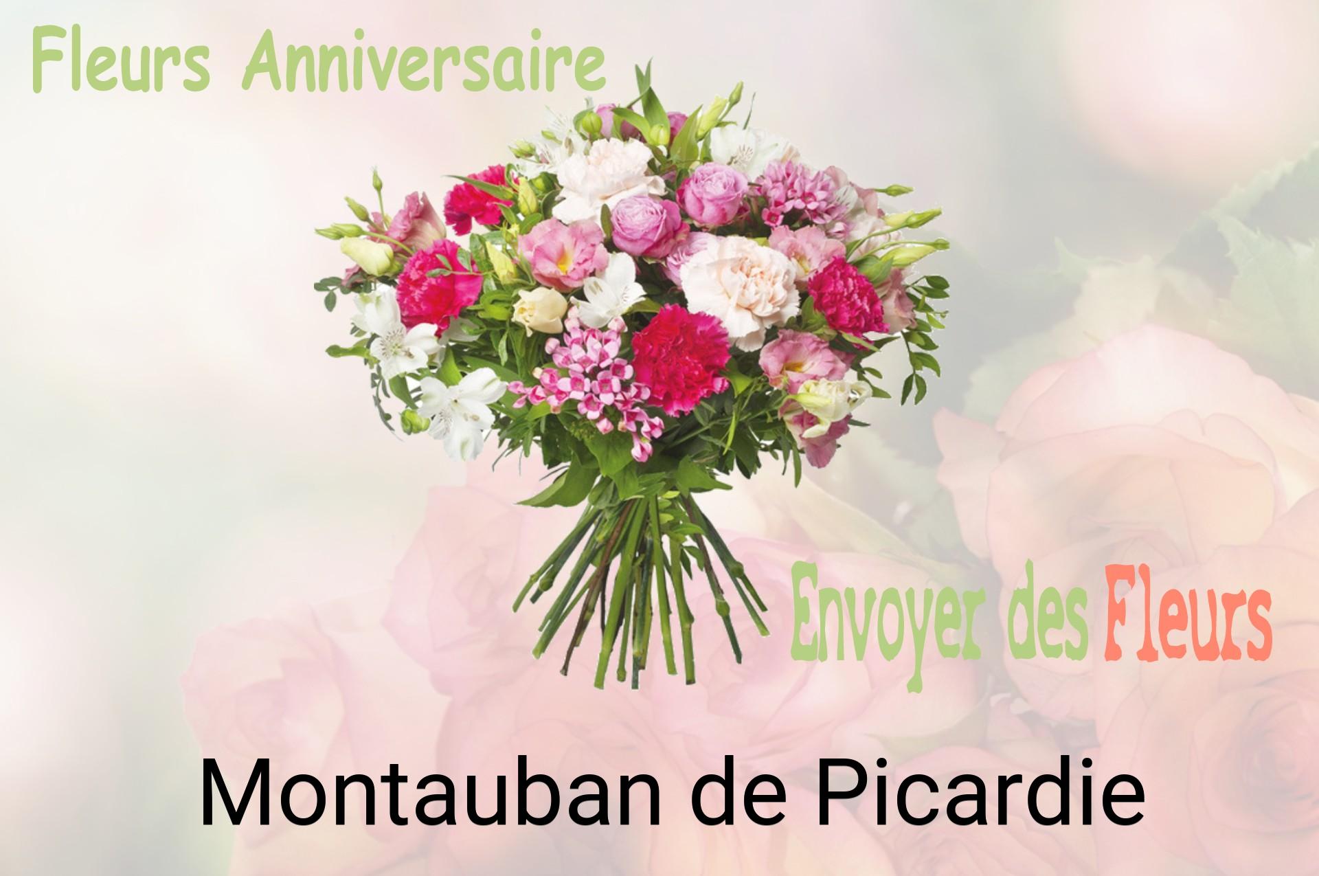 Bouquet de fleurs d’anniversaire livré à Montauban-de-Picardie