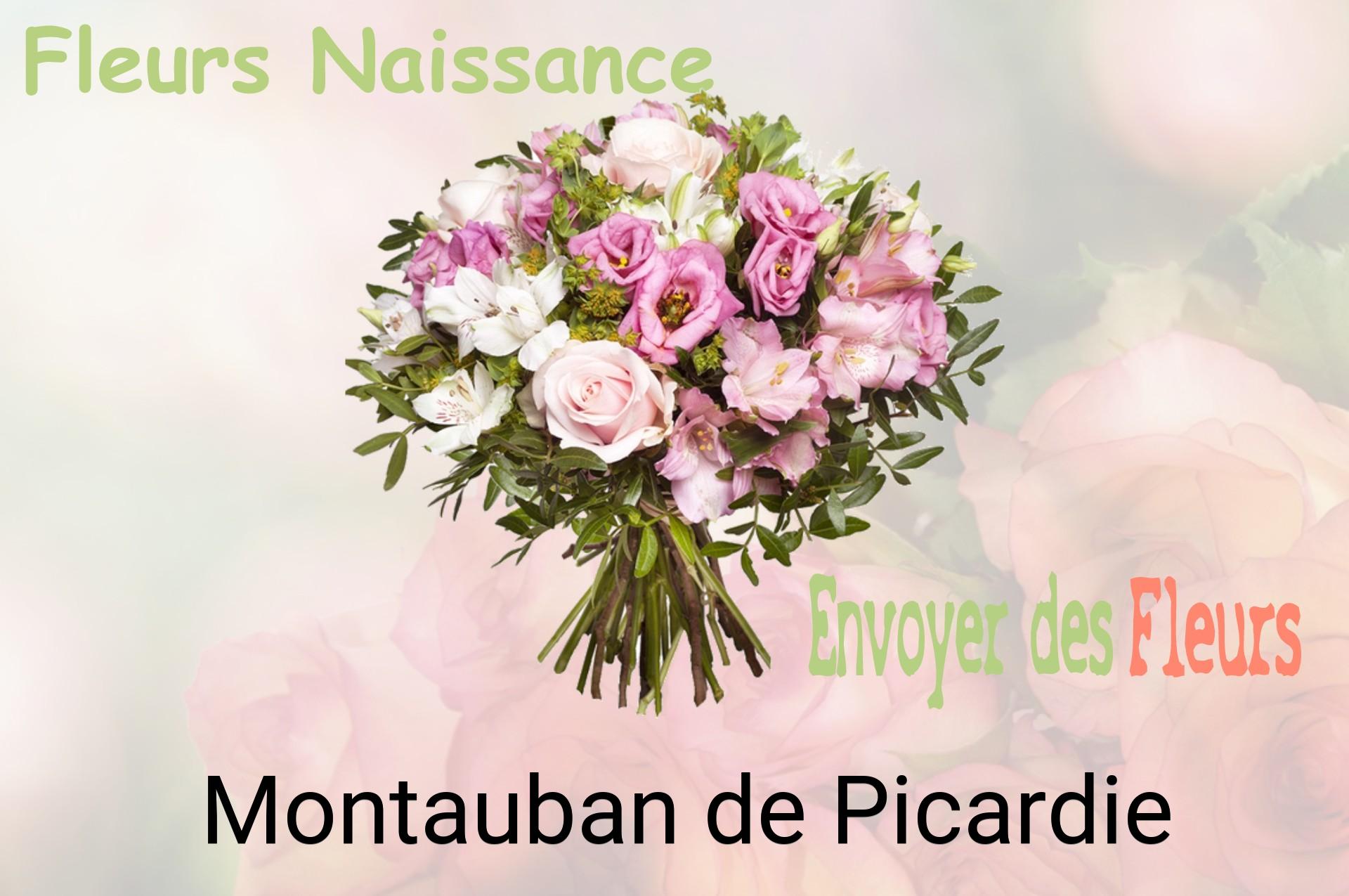 Bouquet de fleurs de naissance livré à Montauban-de-Picardie